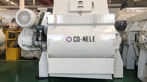 How to make bricks with twin-shaft mixer